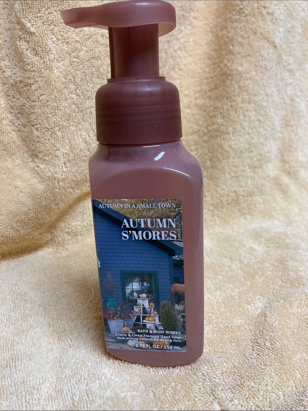 Bath & Body Works Autumn S'mores Foaming Hand Soap - Dusty Rose Bottle
